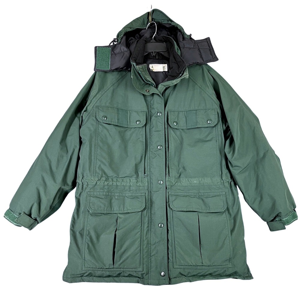 LL Bean Maine Wardens Parka Womens M Gore Tex Goose Down Insulated Winter Jacket